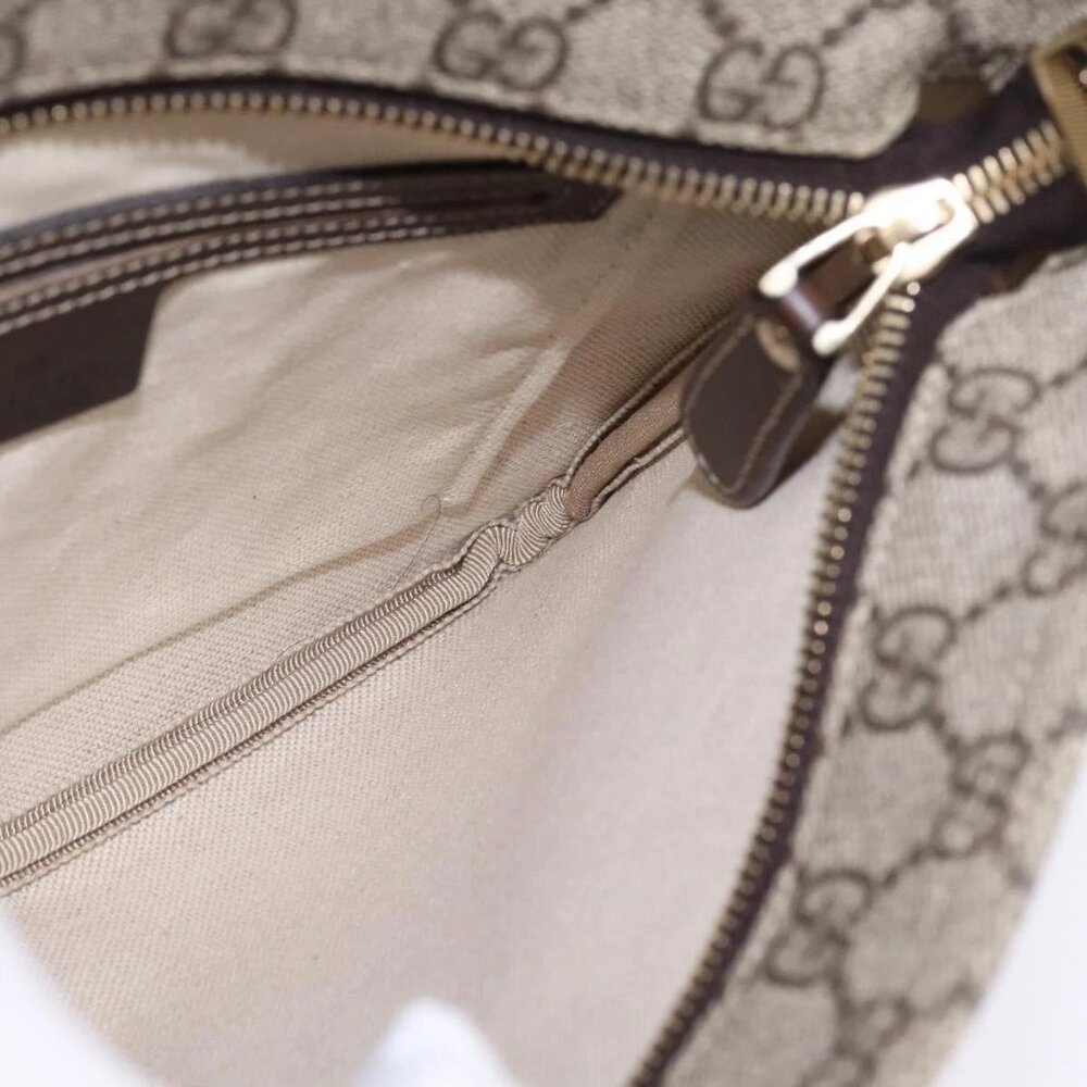 GUCCI GG Supreme Shoulder Bag PVC Beige Gold 201538 Auth BA5706 - Picture 11 of 16